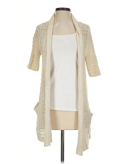 Pre-owned Moth Cardigan Sweater In Ivory