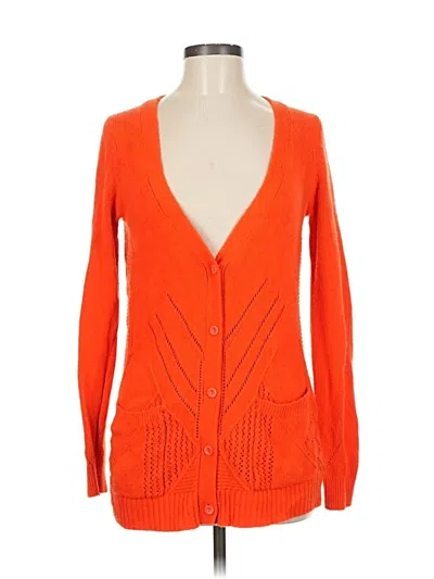 Pre-owned Moth Cardigan Sweater In Orange