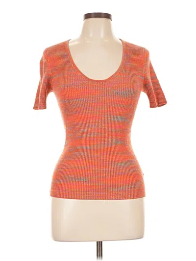 Pre-owned Moth Cardigan Sweater In Orange