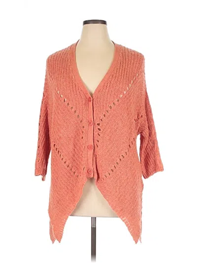 Pre-owned Moth Cardigan Sweater In Orange