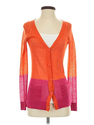 Pre-owned Moth Cardigan Sweater In Orange
