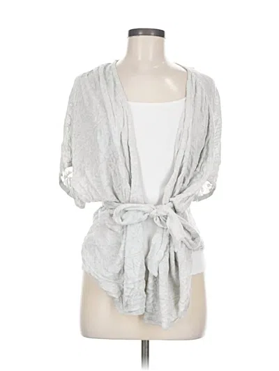 Pre-owned Moth Cardigan Sweater In Silver
