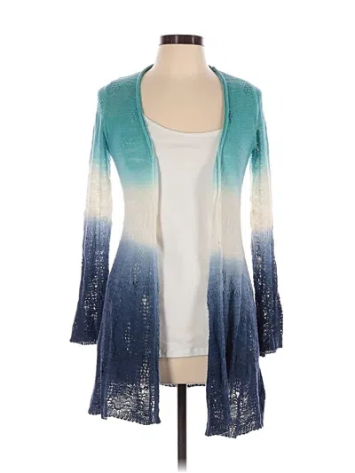 Pre-owned Moth Cardigan Sweater In Teal