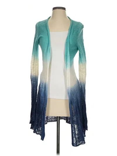 Pre-owned Moth Cardigan Sweater In Teal