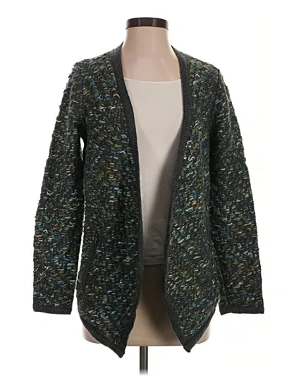Pre-owned Moth Cardigan Sweater In Teal