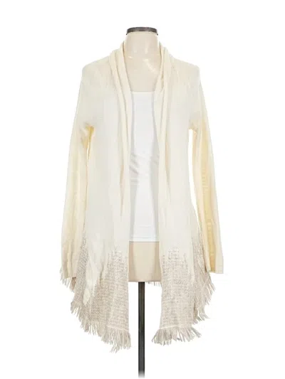 Pre-owned Moth Cardigan Sweater In White