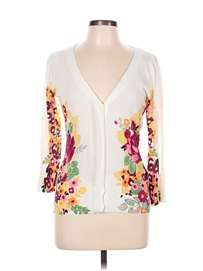 Pre-owned Moth Cardigan Sweater In White