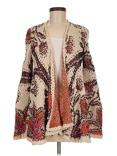 Pre-owned Moth Cardigan Sweater In White