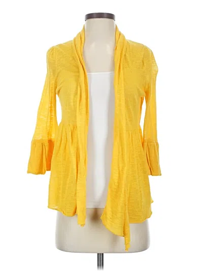 Pre-owned Moth Cardigan Sweater In Yellow