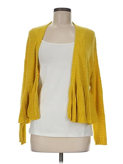 Pre-owned Moth Cardigan Sweater In Yellow