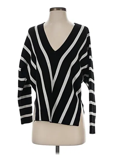 Pre-owned Moth Long Sleeve Top Black V-neck Tops