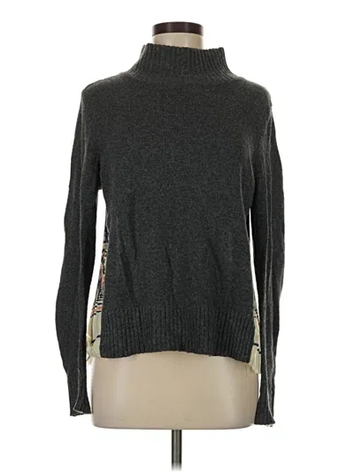 Pre-owned Moth Long Sleeve Top Gray Turtleneck Tops