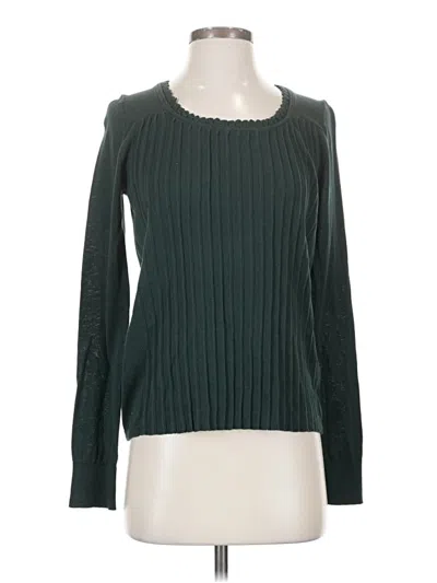 Pre-owned Moth Long Sleeve Top Green Boatneck Tops
