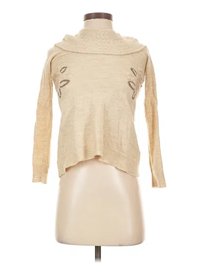 Pre-owned Moth Long Sleeve Turtleneck In Tan