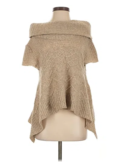 Pre-owned Moth Poncho In Tan