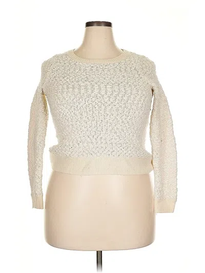 Pre-owned Moth Pullover Sweater In White