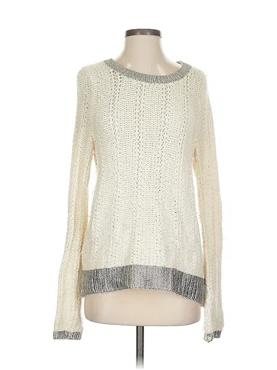 Pre-owned Moth Pullover Sweater In White