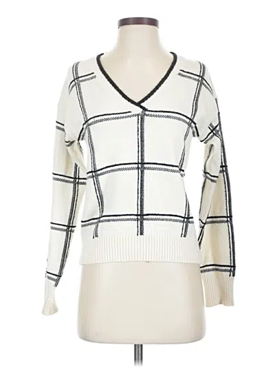 Pre-owned Moth Pullover Sweater In White