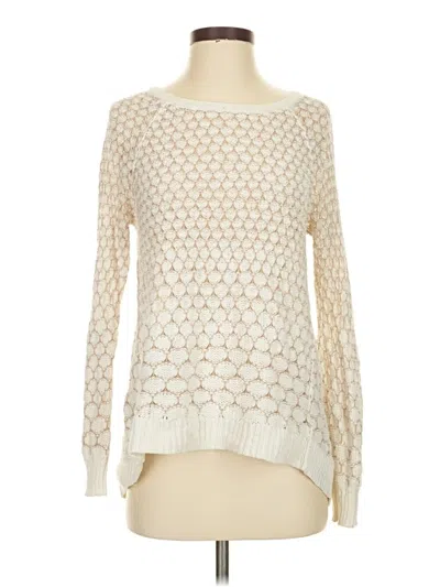 Pre-owned Moth Pullover Sweater In White