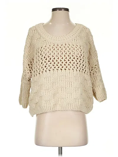 Pre-owned Moth Pullover Sweater In White