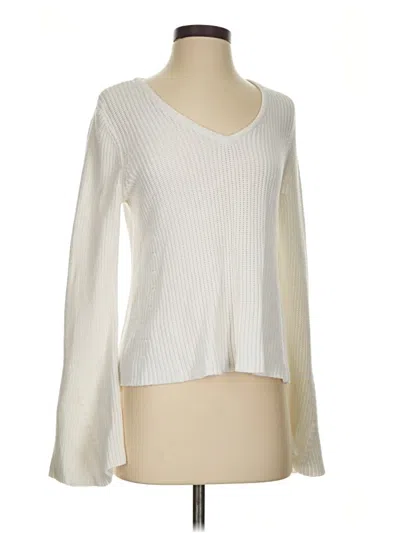 Pre-owned Moth Pullover Sweater In White