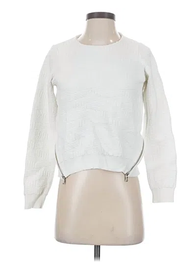 Pre-owned Moth Pullover Sweater In White