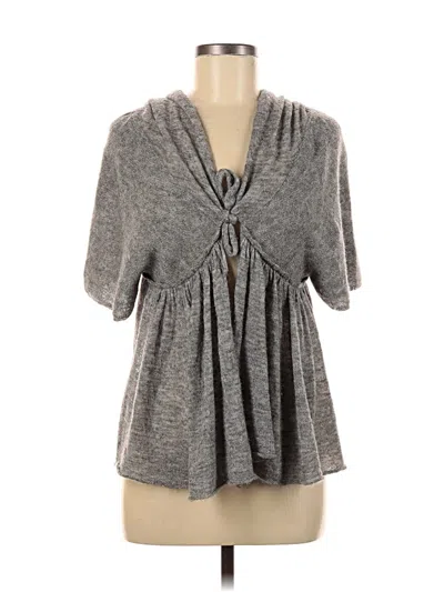 Pre-owned Moth Short Sleeve Blouse In Gray