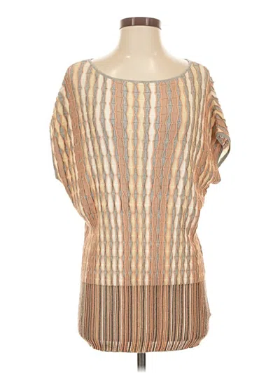 Pre-owned Moth Short Sleeve Blouse In Tan