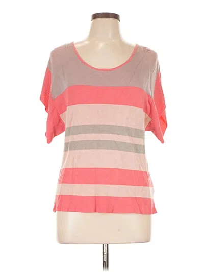 Pre-owned Moth Short Sleeve Top Pink Scoop Neck Tops
