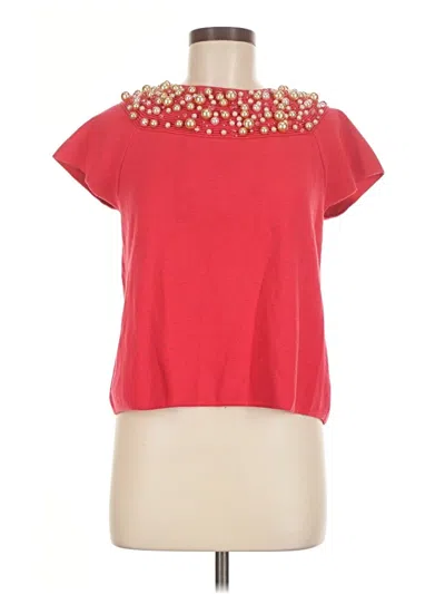 Pre-owned Moth Short Sleeve Top Red Boatneck Tops