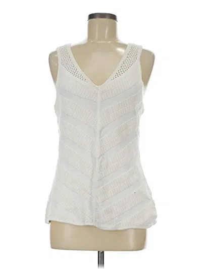 Pre-owned Moth Sleeveless Blouse In White