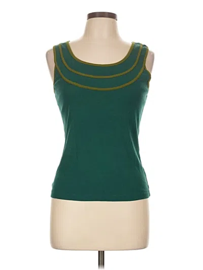 Pre-owned Moth Tank Top Green Strapless Neckline Tops