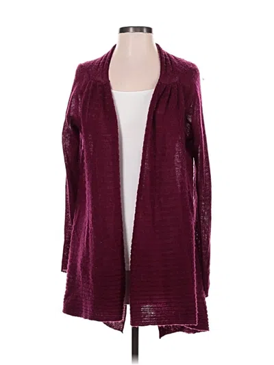 Pre-owned Moth Wool Cardigan Sweater In Burgundy