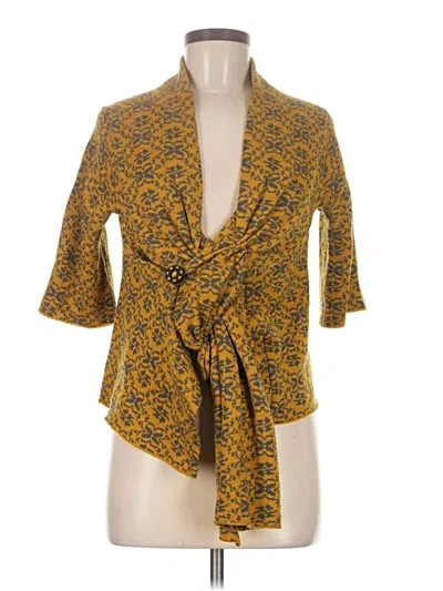 Pre-owned Moth Wool Cardigan Sweater In Gold