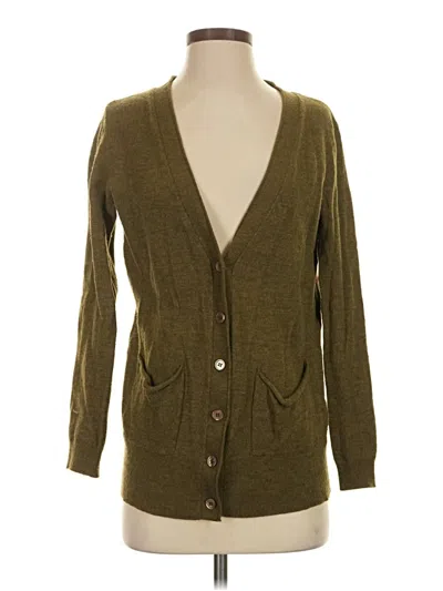 Pre-owned Moth Wool Cardigan Sweater In Green