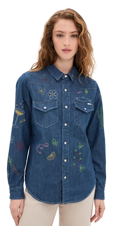 Mother All My Exes Buttondown Reservations Required In Blue