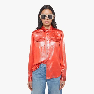 Mother All My Exes Cherry Tomato Shirt In Red