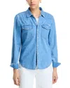 Mother All My Exes Denim Button Down Shirt In Playing For Keeps
