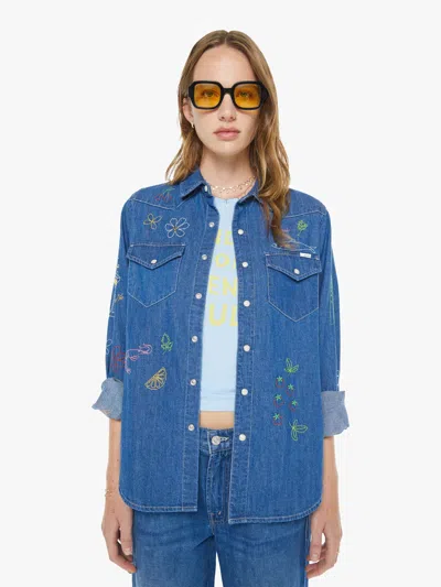 Mother All My Exes Reservations Required Shirt In Blue