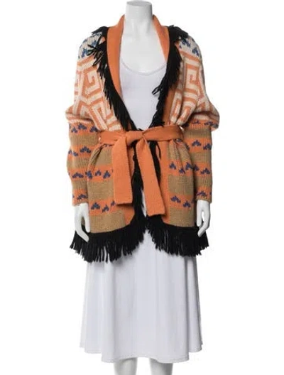 Pre-owned Mother Alpaca Patterned Sweater