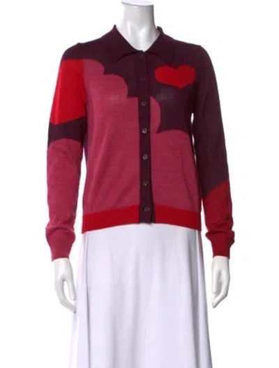 Pre-owned Mother Alpaca Patterned Sweater In Pink