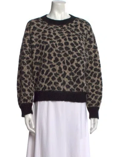 Pre-owned Mother Alpaca Printed Sweater W/ Tags In Black