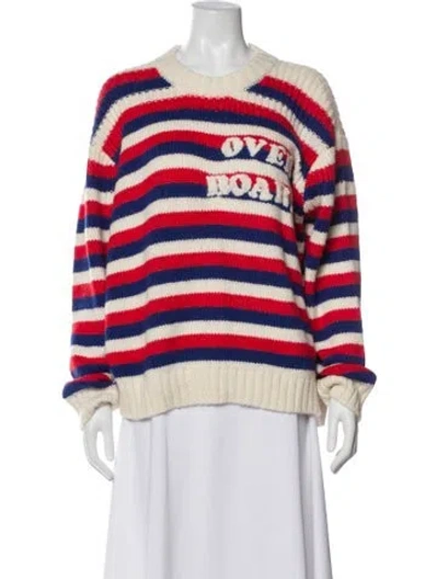 Pre-owned Mother Alpaca Striped Sweater In Multi