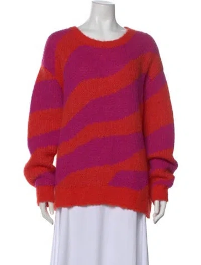 Pre-owned Mother Alpaca Striped Sweater In Multi