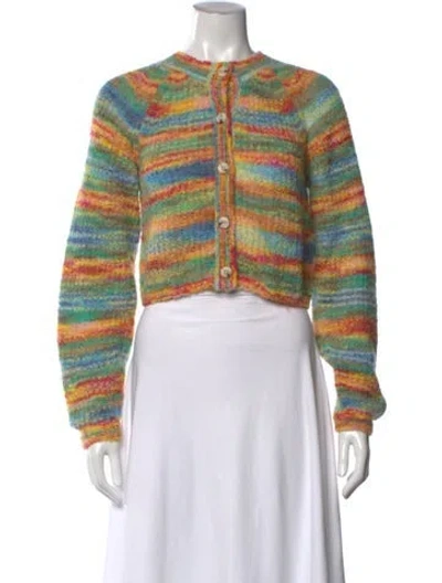 Pre-owned Mother Alpaca Striped Sweater In Multi