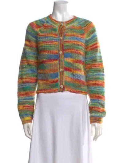 Pre-owned Mother Alpaca Striped Sweater In Multicolor