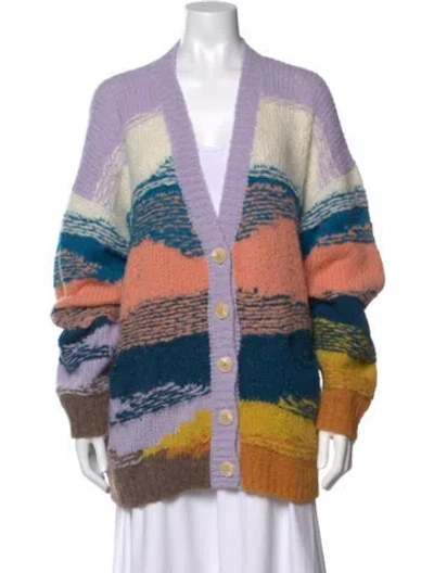 Pre-owned Mother Alpaca Striped Sweater In Multicolor