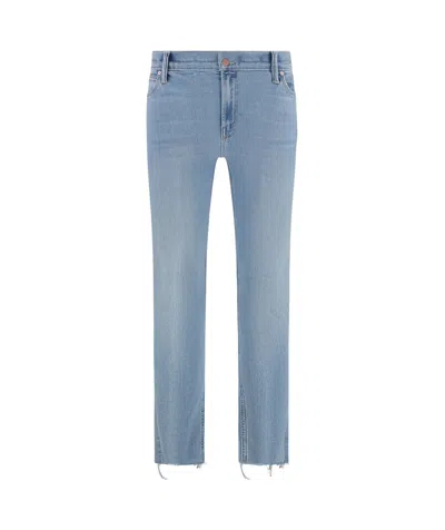 MOTHER MOTHER THE MID RISE DAZZLER ANKLE FRAY JEANS