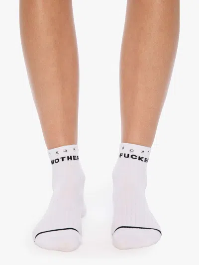 Mother Baby Steps Ankle The Stud Socks In White