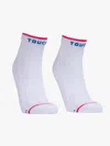 Mother Baby Steps Ankle Touche Socks In White